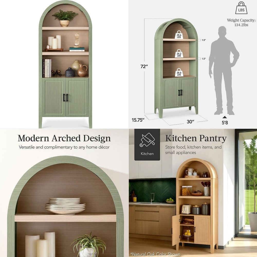 Kitchen - Armoire de cuisine haute et cintrée