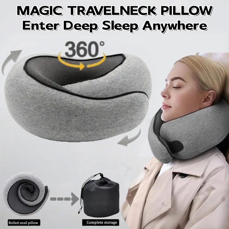 Anti Snore Contour Pillow - Oreiller de voyage portable en forme