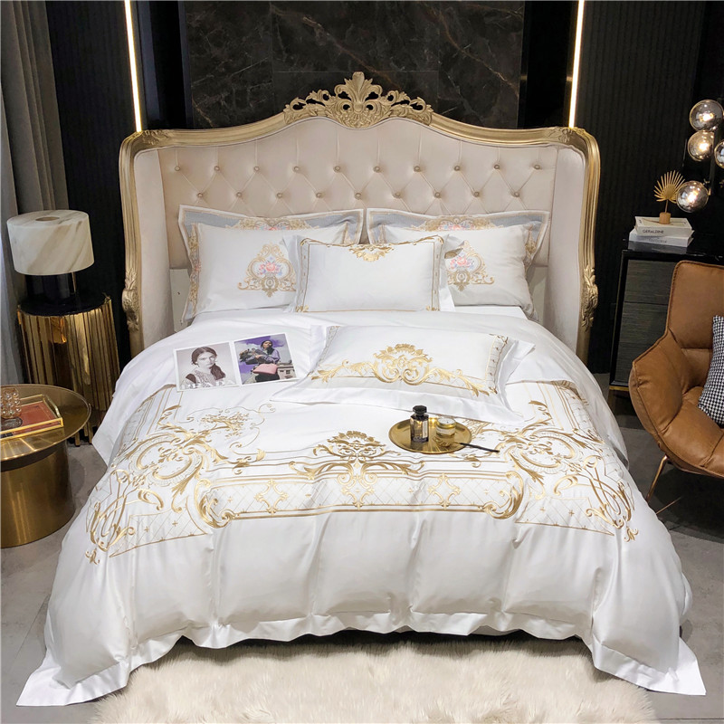 Fitted Bed Sheets Deep Pocket - Parure de lit en coton égyptien
