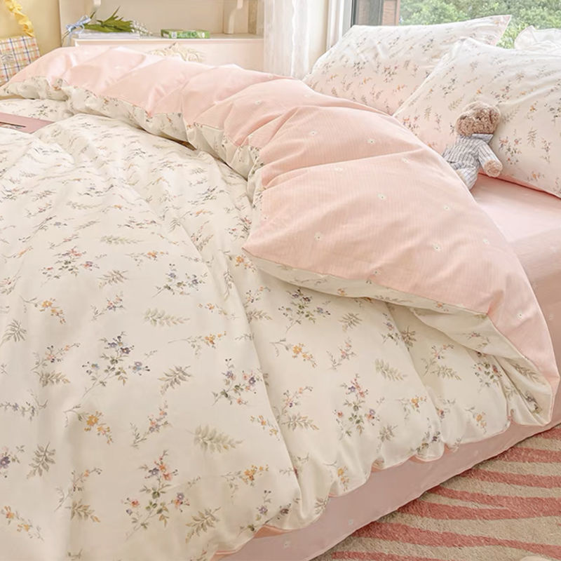 Aesthetic Floral Duvet Cover - Parure de lit à fleurs roses