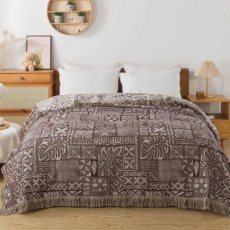 Muslin Cotton Bedspread - Couvre-lits en coton, 4 couches de