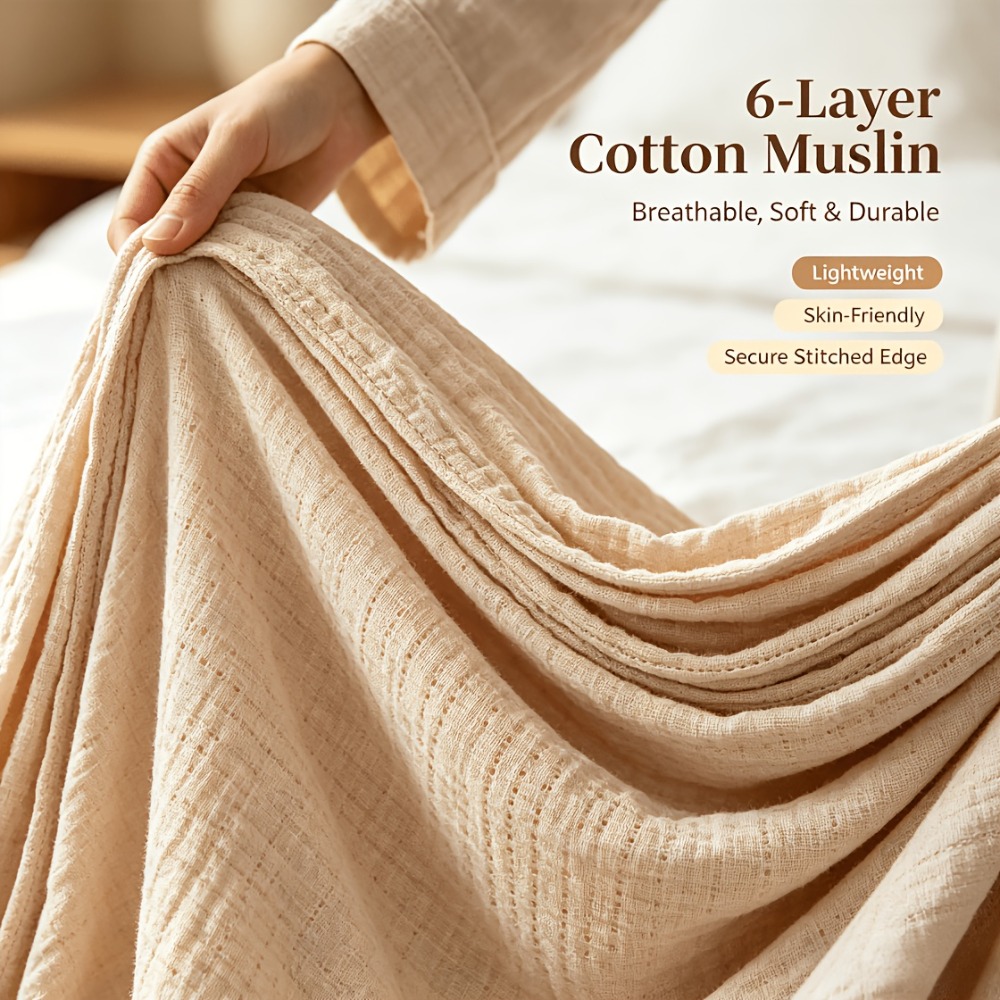 Couverture en mousseline 100%  - Muslin Cotton Bedspread avis et prix