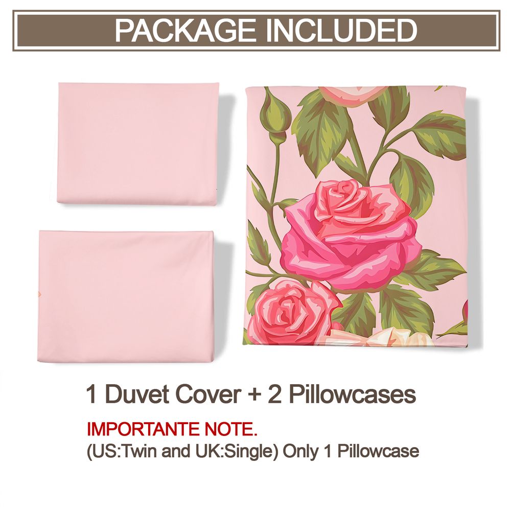 Parure de lit imprimée fleurs  - Aesthetic Floral Duvet Cover avis et prix