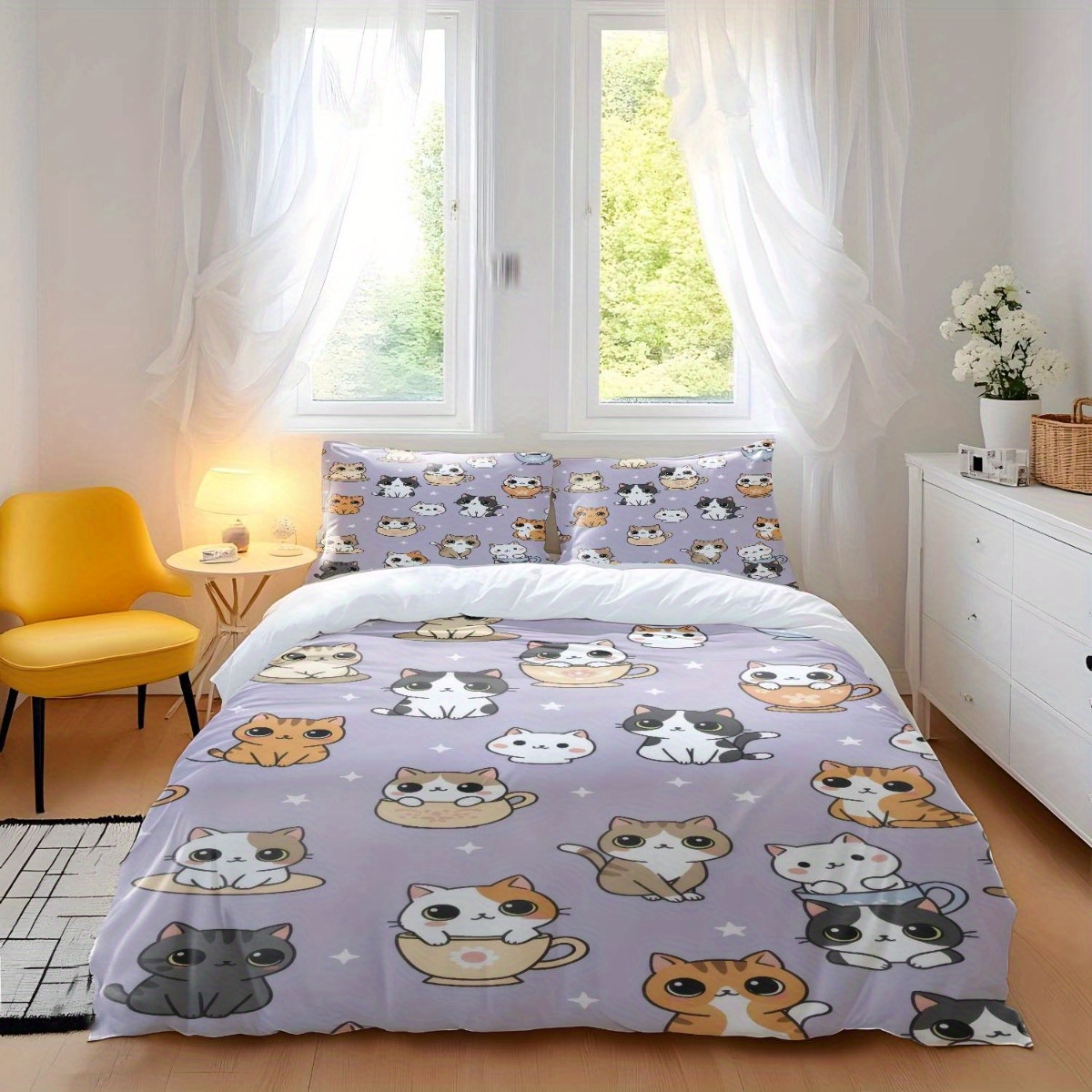 Ensemble de trois housses de c - Duvet Cover Sets With Zipper avis et prix