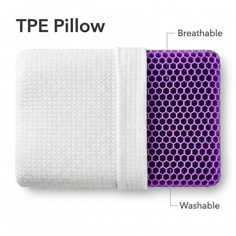Oreiller respirant en TPE à pe - Anti Snore Contour Pillow avis et prix
