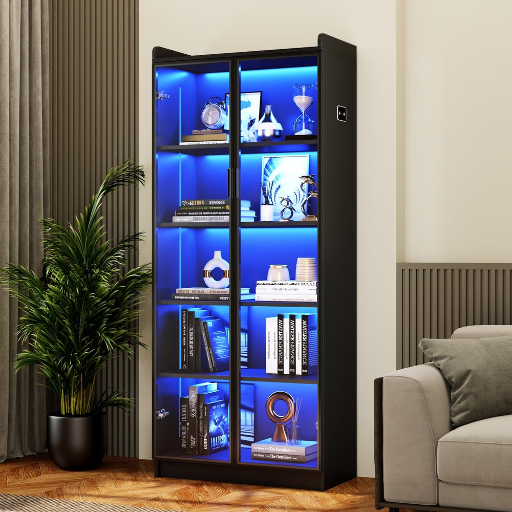 Vitrine avec étagères réglable - Lighting avis et prix