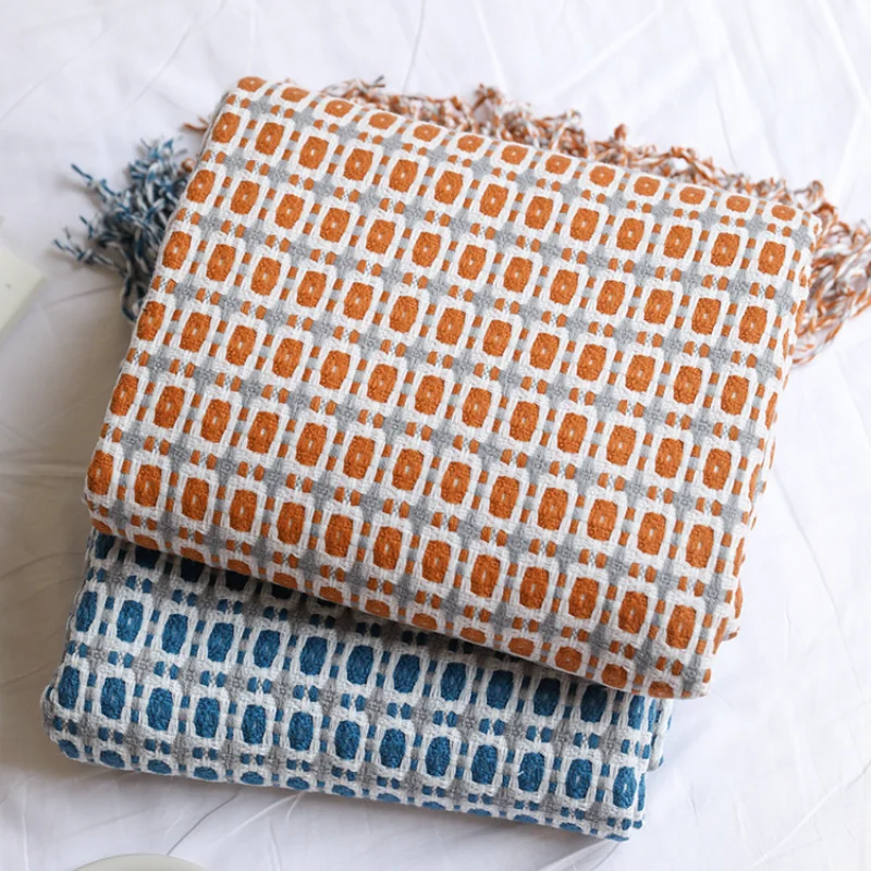 Couverture tissée en jacquard  - Boho Throw Blanket Fringe avis et prix