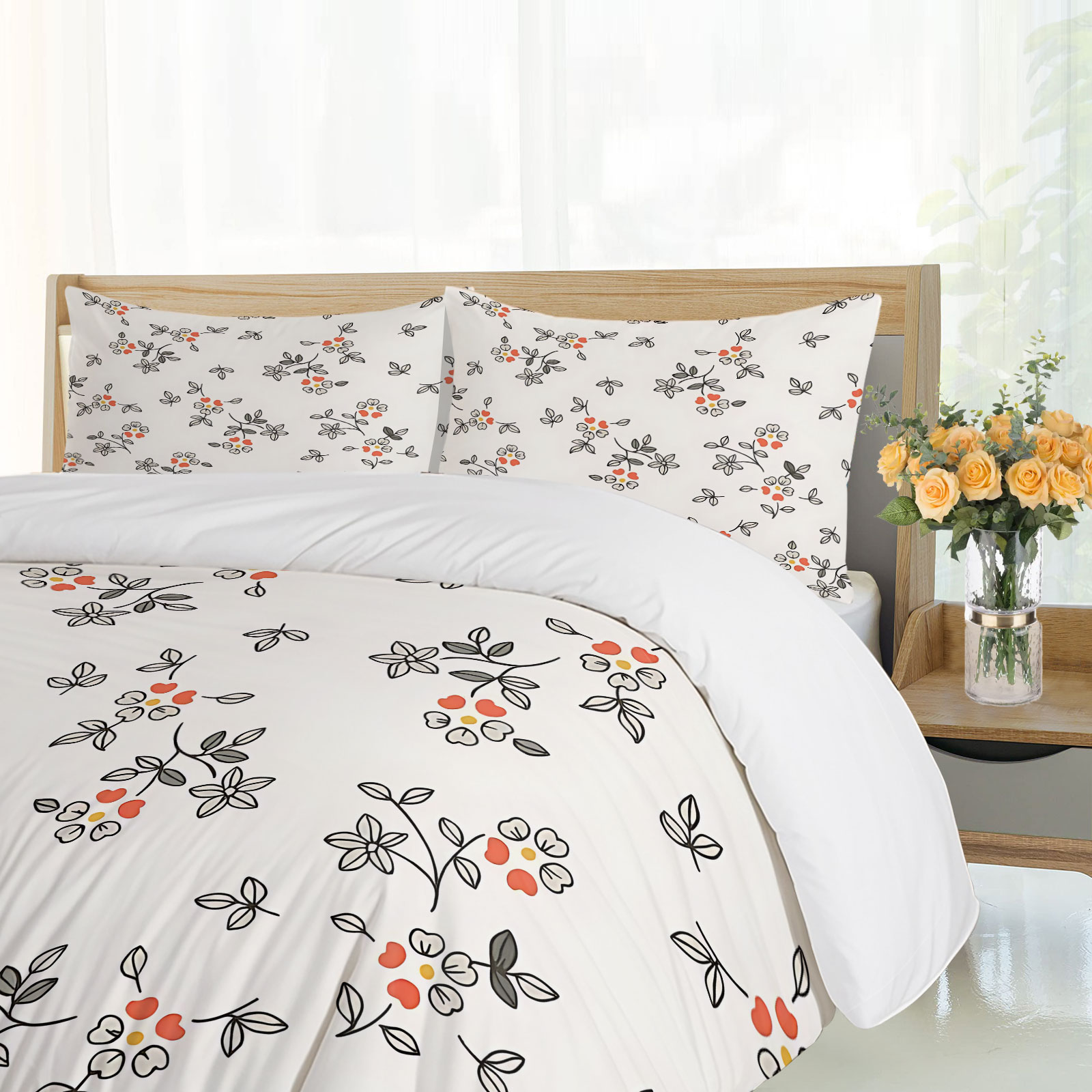Parure de lit 2/3 pièces minim - Aesthetic Floral Duvet Cover avis et prix