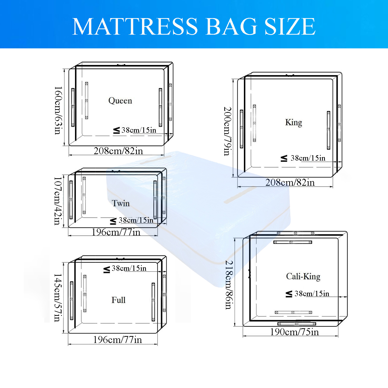 Sac de matelas pour déménageme - Waterproof Mattress Protector Breathable avis et prix