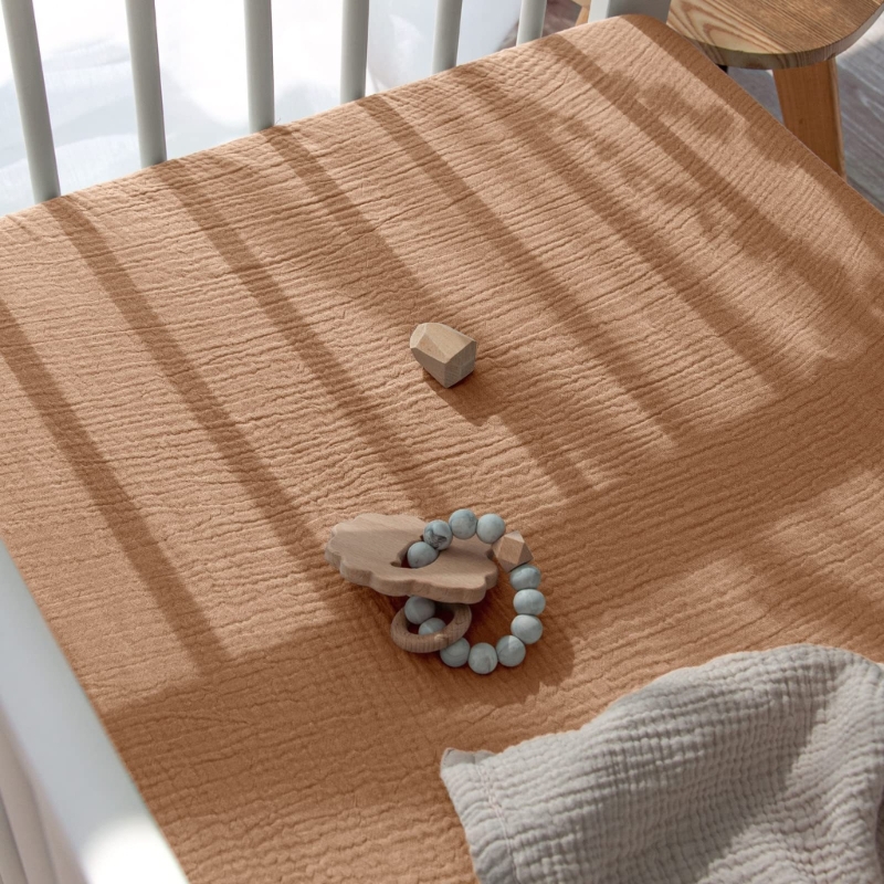 Drap-housse en mousseline de c - Muslin Cotton Bedspread avis et prix