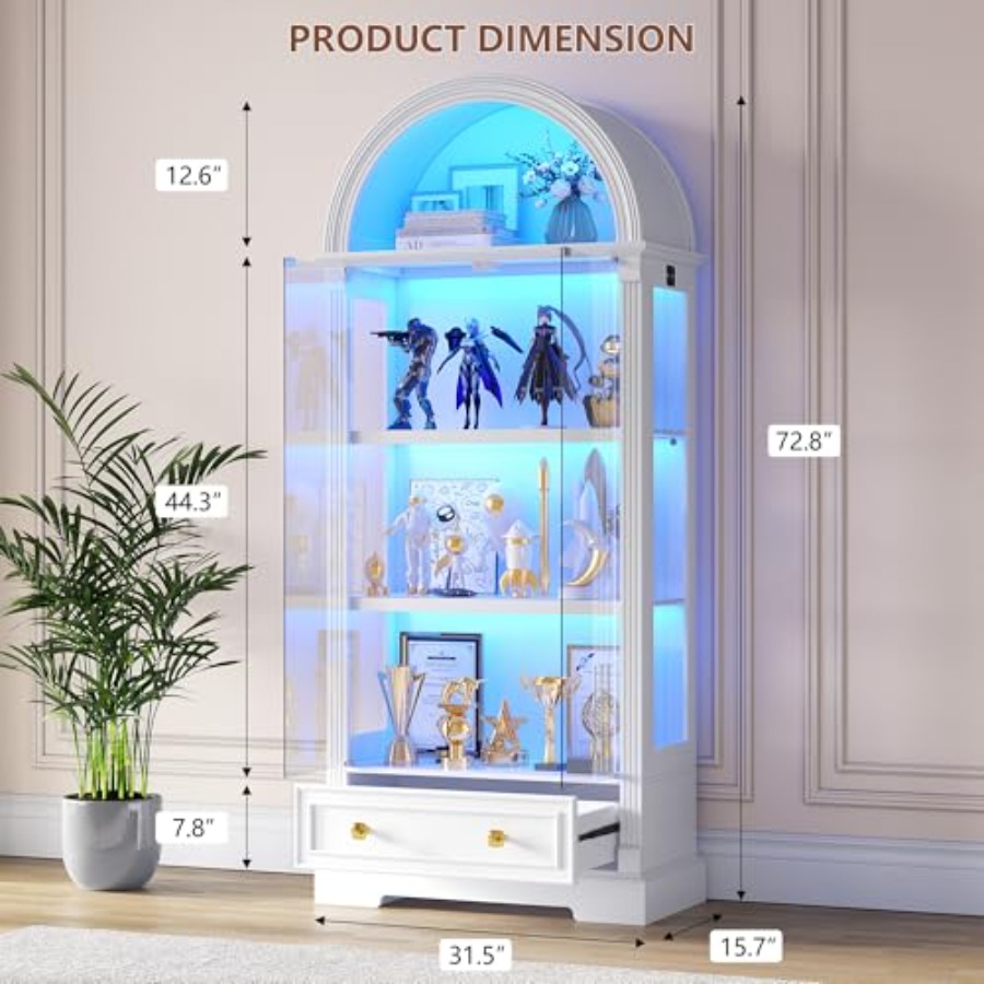 Vitrine arquée pour salon, por - Lighting avis et prix