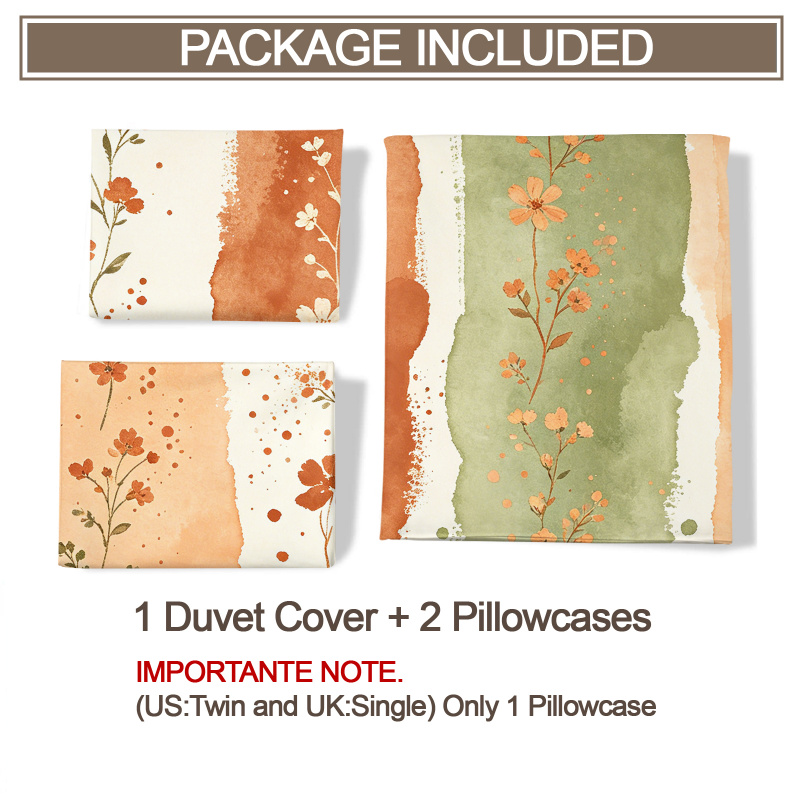 Housse de couette et ensemble  - Aesthetic Floral Duvet Cover avis et prix