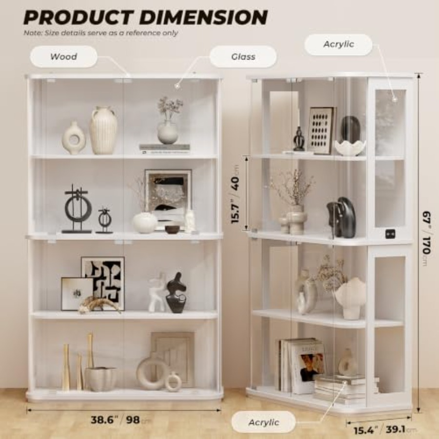 Vitrine arrondie pour usage co - Lighting avis et prix