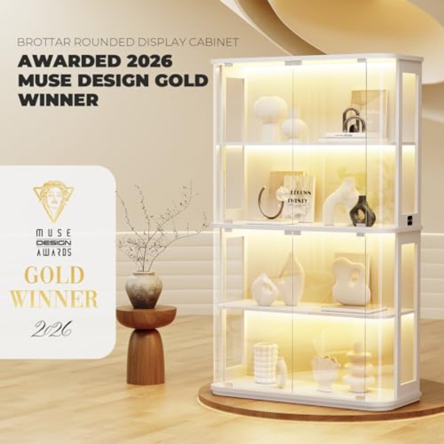 Vitrine arrondie pour usage co - Lighting avis et prix