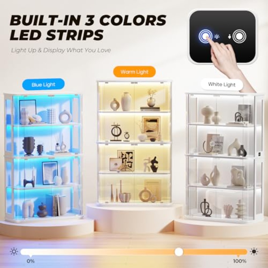 Vitrine arrondie pour usage co - Lighting avis et prix