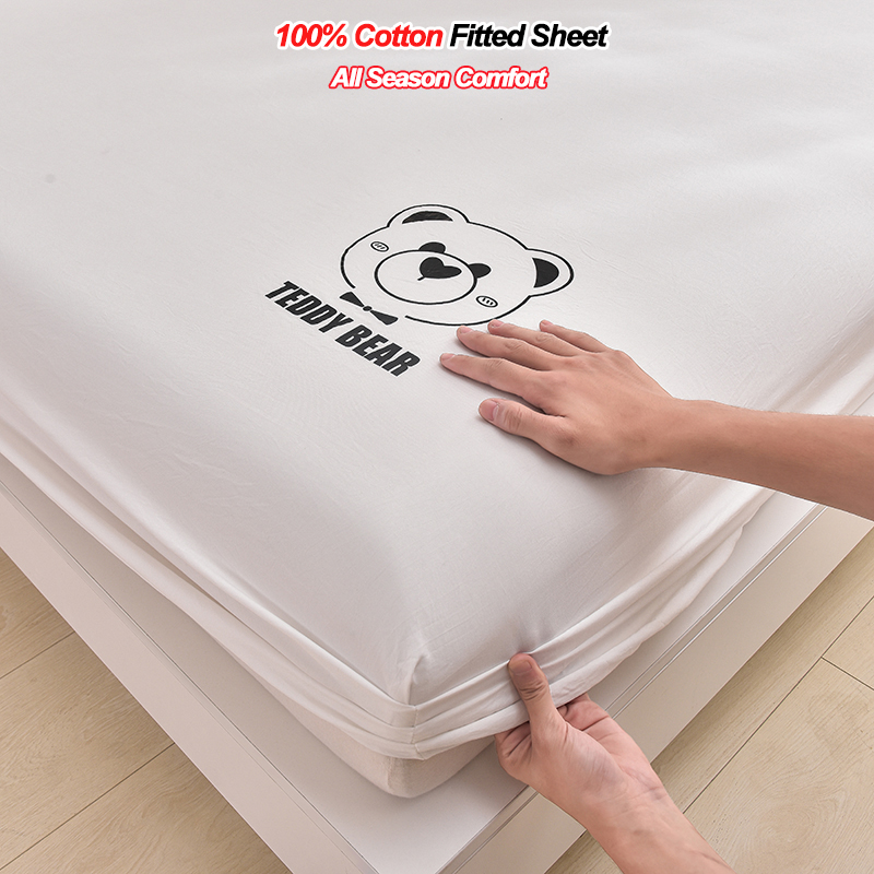 Drap-housse 100 % coton, poche - Fitted Bed Sheets Deep Pocket avis et prix