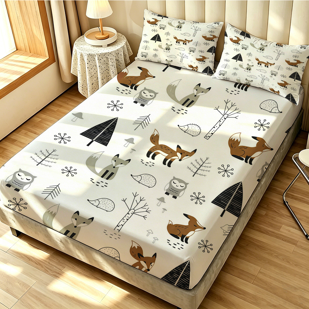 Ensemble de 3 pièces de draps- - Fitted Bed Sheets Deep Pocket avis et prix