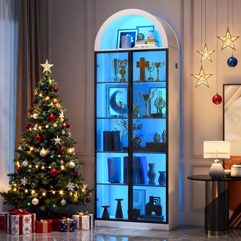 Vitrine avec portes et étagère - Lighting avis et prix
