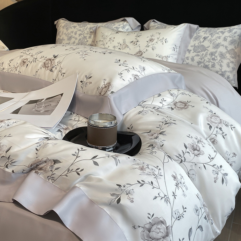 Ensemble de literie de luxe à  - Aesthetic Floral Duvet Cover avis et prix